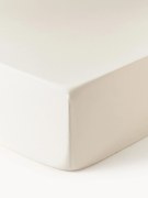 Katoensatijnen hoeslaken Premium