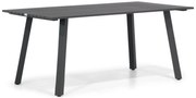 Dining Tuintafel rechthoekig 170 x 90 cm Aluminium Grijs Villagio