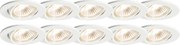 Set van 10 smart inbouwspots wit kantelbaar incl. Wifi GU10 - Cisco