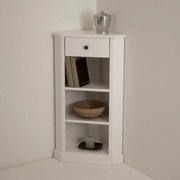 Hoekkast in gelakt wit, Authentic Style