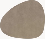 Asymmetrische leren placemats Nupo, 2-delig