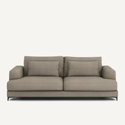 4-zits slaapbank van getextureerd linnen viscose, Marsile