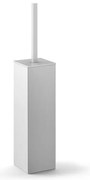 Zack Carvo Toiletborstelhouder - gesloten - staand - geborsteld RVS 40489