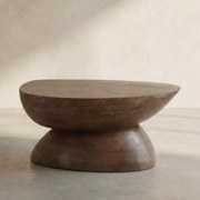 By-Boo Cobble Salontafel Organisch Hout Bruin - 75 X 59cm.