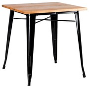 Torix Vierkante Tafel Natuurlijk Hout 80 cm