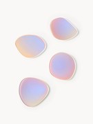 Asymmetrische onderzetters Lio, 4-delig