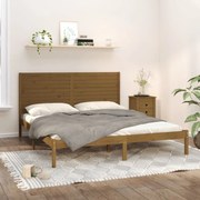 vidaXL Bedframe massief hout honingbruin 180x200 cm 6FT Super King