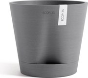 Ecopots bloempot Venice 2 20- Rond - Grey - Diameter 20,1 x H17,7 cm