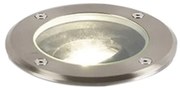 Smart buiten grondspot RVS incl. WiFi GU10 IP65 - Delux Modern GU10 IP65 Buitenverlichting