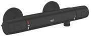 GROHE Precision Trend QuickFix Douchekraan - thermostatisch - zonder omstel - met koppelingen - HOH=15cm - matte black (zwart) 1022172432