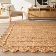 Vloerkleed in jute, Aftas