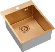 Stalen spoelbak RUSSEL 90 COPPER
