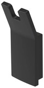 Haceka Aline Handdoekhaak - dubbel - zwart 1208643