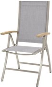 4 Seasons Outdoor | Nexxt adjustable chair, ash grey  Tuinstoel    antraciet weerbestendig