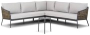 Hoek loungeset 5 personen Aluminium Taupe  Coco Ewa/Pacific