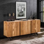 Houten Dressoir Massief Acacia - 180x40x76cm.