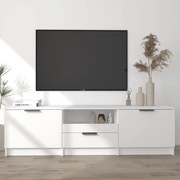 vidaXL Tv-meubel 140x35x40 cm bewerkt hout wit