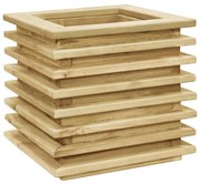 vidaXL Plantenbak verhoogd 50x50x40 cm geïmpregneerd grenenhout