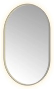 Hotbath &More Oval spiegel ovaal 80x120cm geborsteld gunmetal PVD