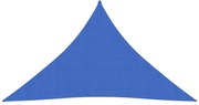 vidaXL Zonnezeil 160 g/m² 2,5x2,5x3,5 m HDPE blauw