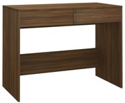 vidaXL Bureau 101x50x76,5 cm spaanplaat bruineikenkleurig