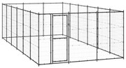 vidaXL Hondenkennel 21,78 m² staal