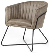 Eetkamerstoel - Nova - lederlook Soft groen