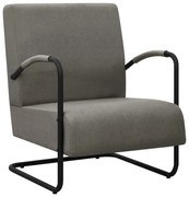 vidaXL Fauteuil stof lichtgrijs