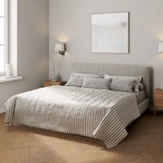 Dekoria Sprei, marineblauw-ecru