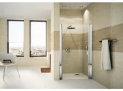 Novellini Giada draaideur voor nis 1B 87 90x195cm rechts mat chroom profiel en helder glas giadn1b87d-1b