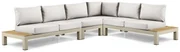 Loungeset 6 personen Aluminium/Teak Taupe Lifestyle Garden Furniture Vittoria