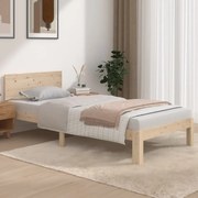 vidaXL Bedframe massief hout 90x190 cm 3FT Single