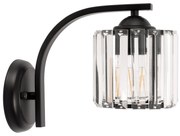 Wandlamp metaal kristal zwart APP512-1W
