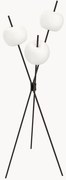 Dimbare tripod vloerlamp Kushi, mondgeblazen