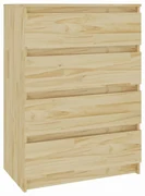 vidaXL Bijzetkast 60x36x84 cm massief grenenhout