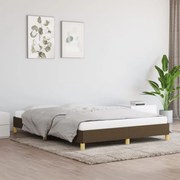 vidaXL Bedframe stof donkerbruin 140x200 cm