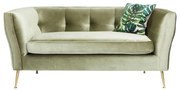 Kare Design Rimini Retro Bankje Groen Velvet