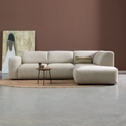 PEPP Interiors Soul Beige Hoekbank Met Ottoman Rechts