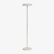 Draadloze Led-zonnevloerlamp Voor Buiten Van Polyethyleen En Ijzer Ulenia Tapioca Beige - Sklum