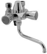 Venlo Nimbus II Messing Eco drukkraan combinatie inclusief onderuitloop 7 bar chroom F3073AA