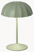 Kleine mobiele LED outdoor tafellamp Ombrellino, dimbaar