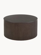 Ronde houten salontafel Nele met opbergruimte