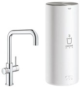 GROHE Red Keukenkraan - hoog - 3 in 1 - u uitloop - l size boiler - chroom 30144001