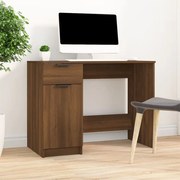 vidaXL Bureau 100x50x75 cm bewerkt hout bruineikenkleurig