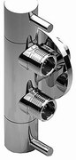 Sanigoods design dubbele hoekstopkraan 1/2X3/8X3/8 chroom
