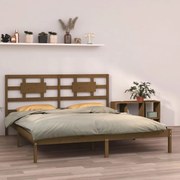 vidaXL Bedframe massief hout honingbruin 160x200 cm