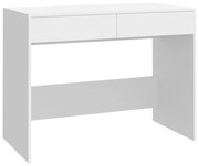 vidaXL Bureau 101x50x76,5 cm spaanplaat wit