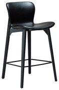 Dan-Form Paragon Design Counter Barstoel Zwart Kunstleer