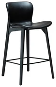 Dan-Form Paragon Design Counter Barstoel Zwart Kunstleer