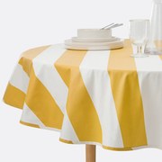 Rond tafelkleed in gecoat katoen, Hendaye